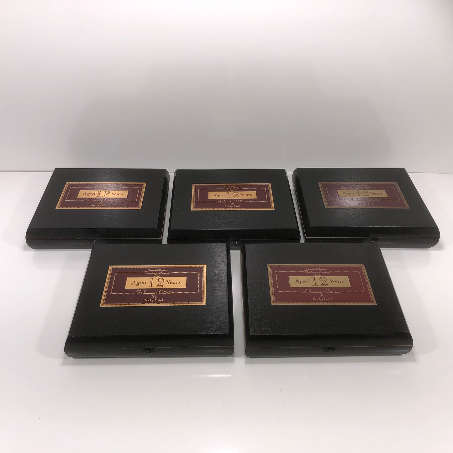 Lot of 5 Rocky Patel Toro Empty Wooden Cigar Boxes 9.25x7.5x2 #28