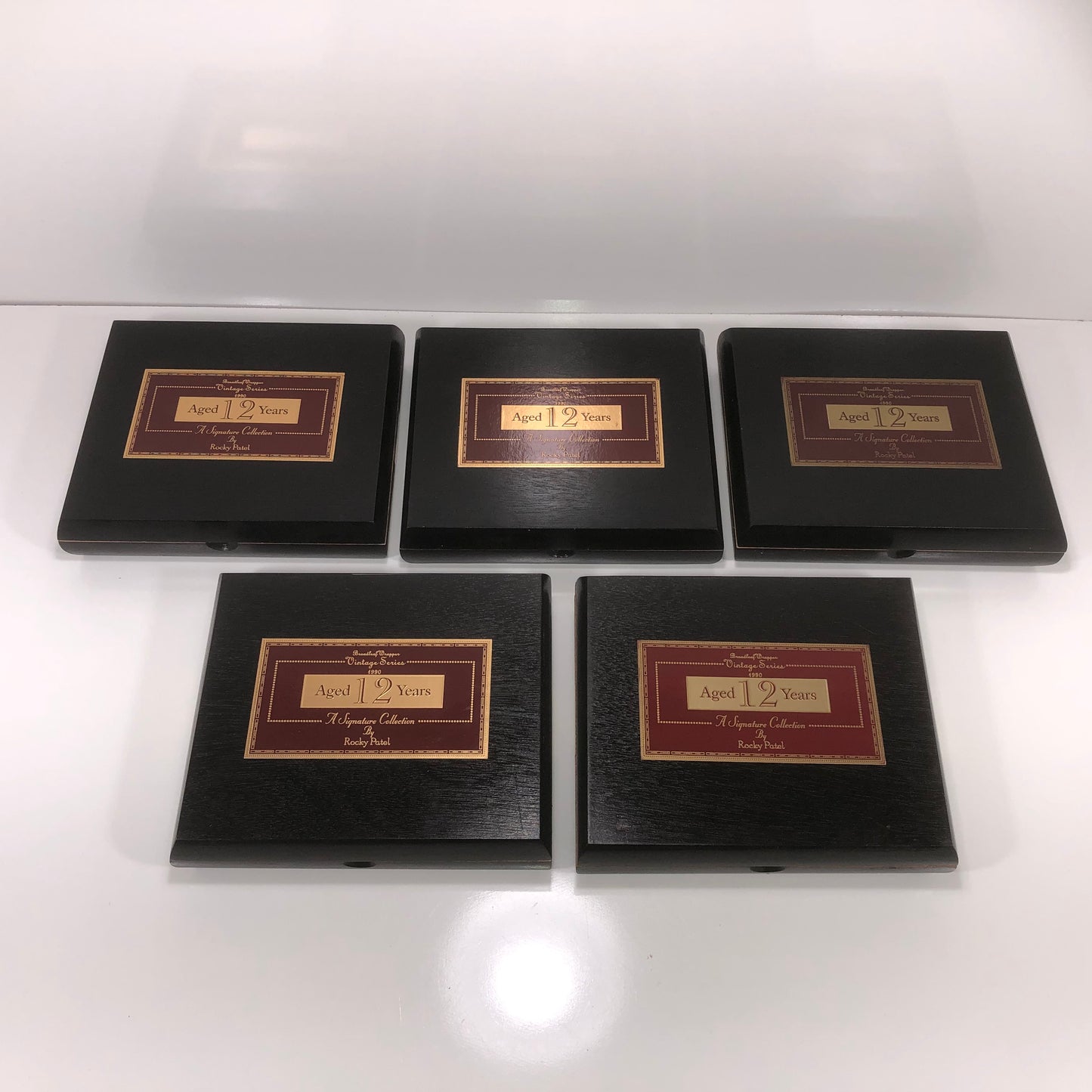 Lot of 5 Rocky Patel Toro Empty Wooden Cigar Boxes 9.25x7.5x2 #28