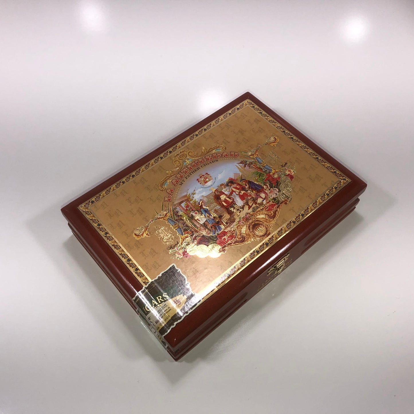 My Father Cigars La Antiguedad Robusto Empty Wooden Cigar Box 9x6.25x2