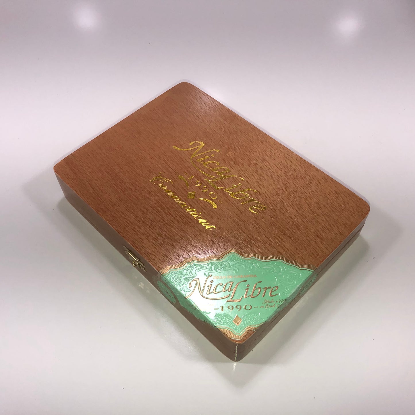 Nica Libre Robusto Empty Wooden Cigar Box 8.5x6.25x1.75