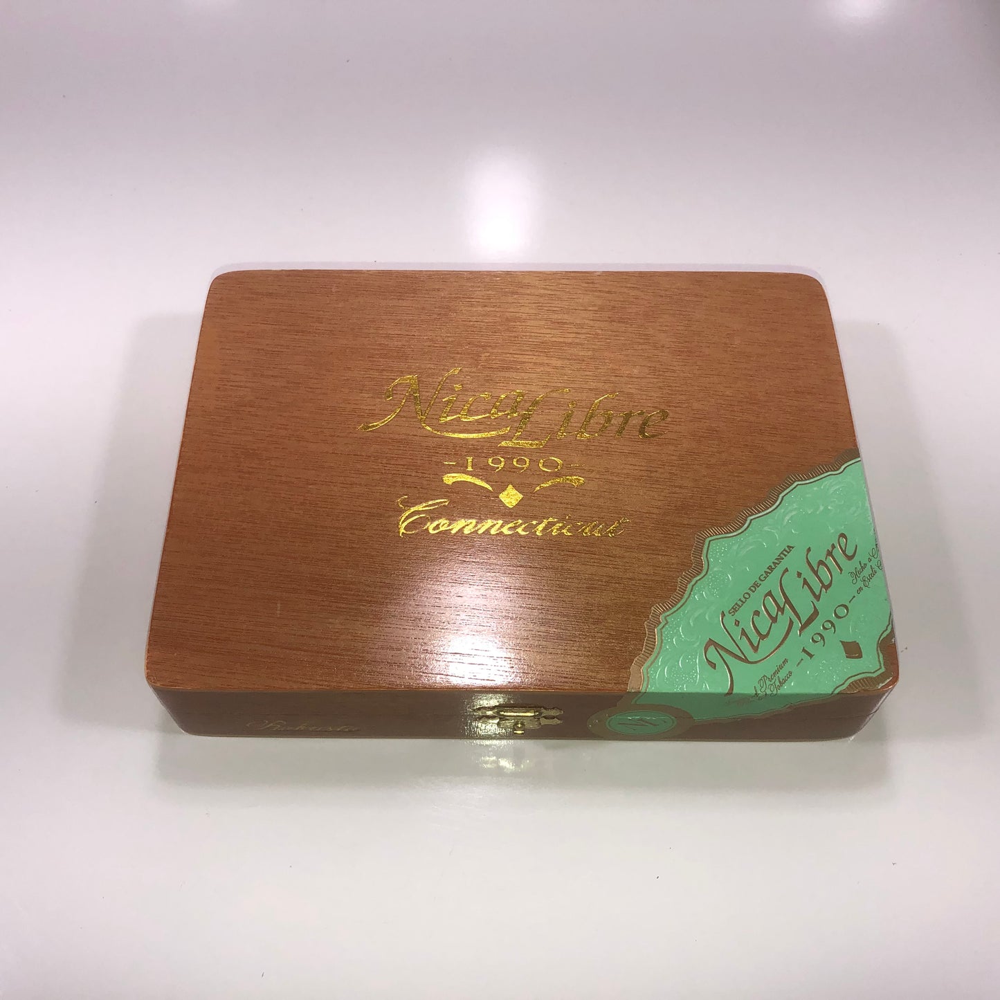 Nica Libre Robusto Empty Wooden Cigar Box 8.5x6.25x1.75