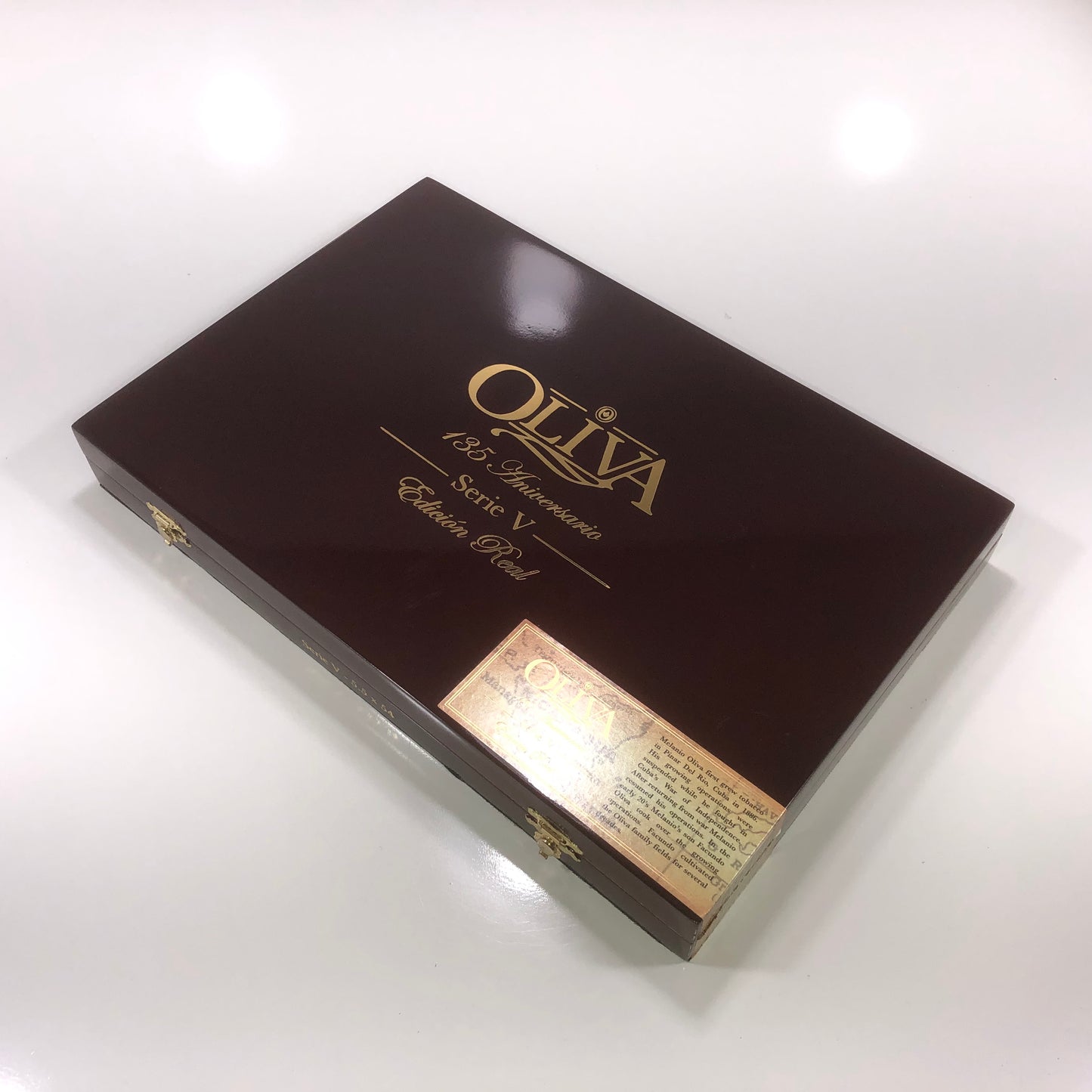 Oliva 135th Aniversario Empty Wooden Cigar Box 13.25x9x1.75 (1)