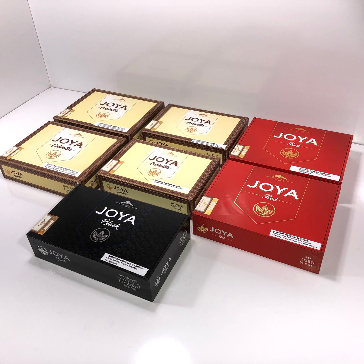 Lot of 7 Joya Empty Wooden Cigar Boxes #51