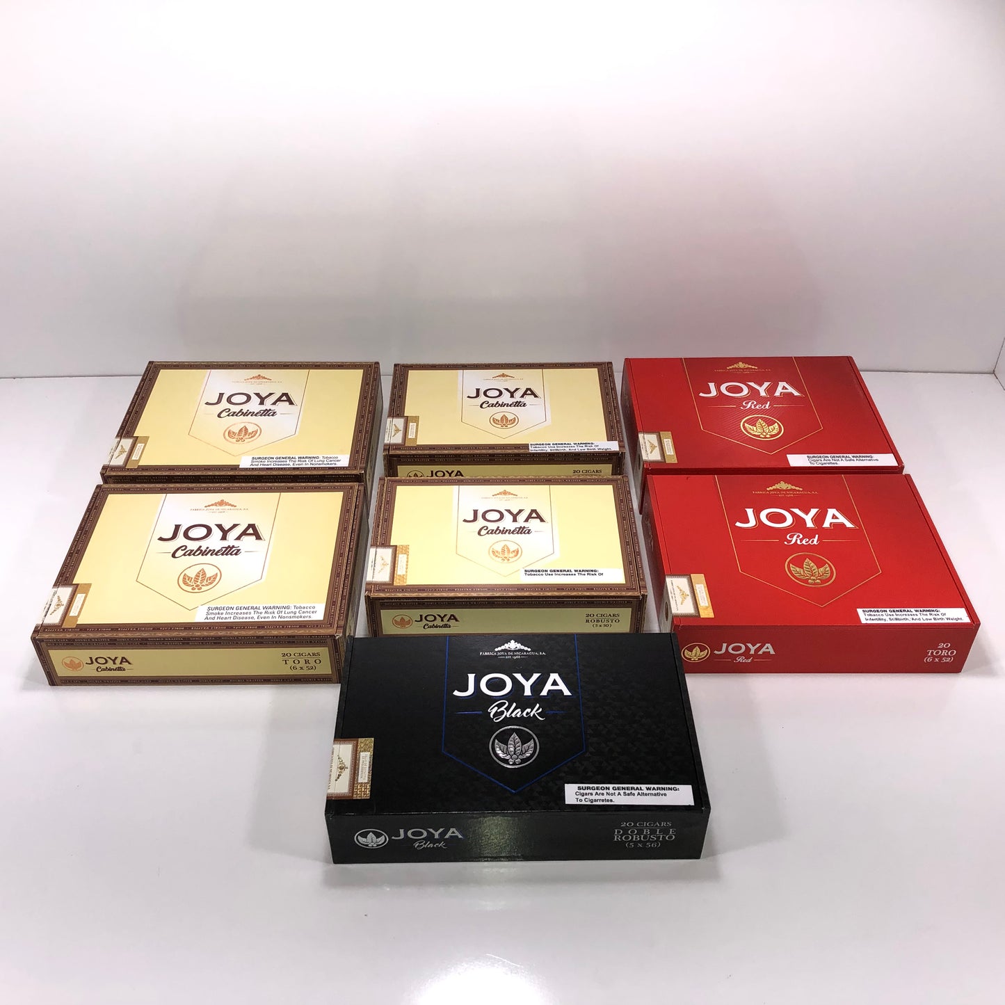 Lot of 7 Joya Empty Wooden Cigar Boxes #51