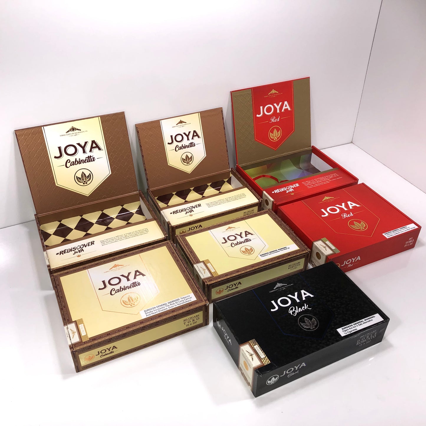 Lot of 7 Joya Empty Wooden Cigar Boxes #51