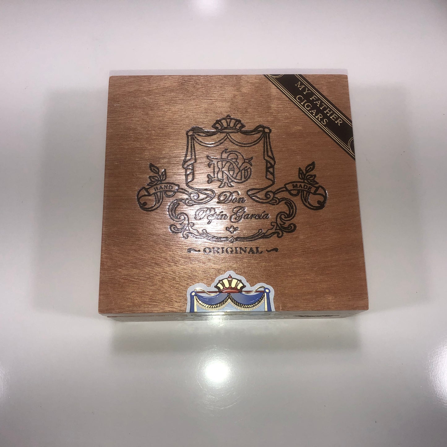 Don Pepin Garcia Original Exquisitos Empty Wooden Cigar Box 6.75x6.5x2.75