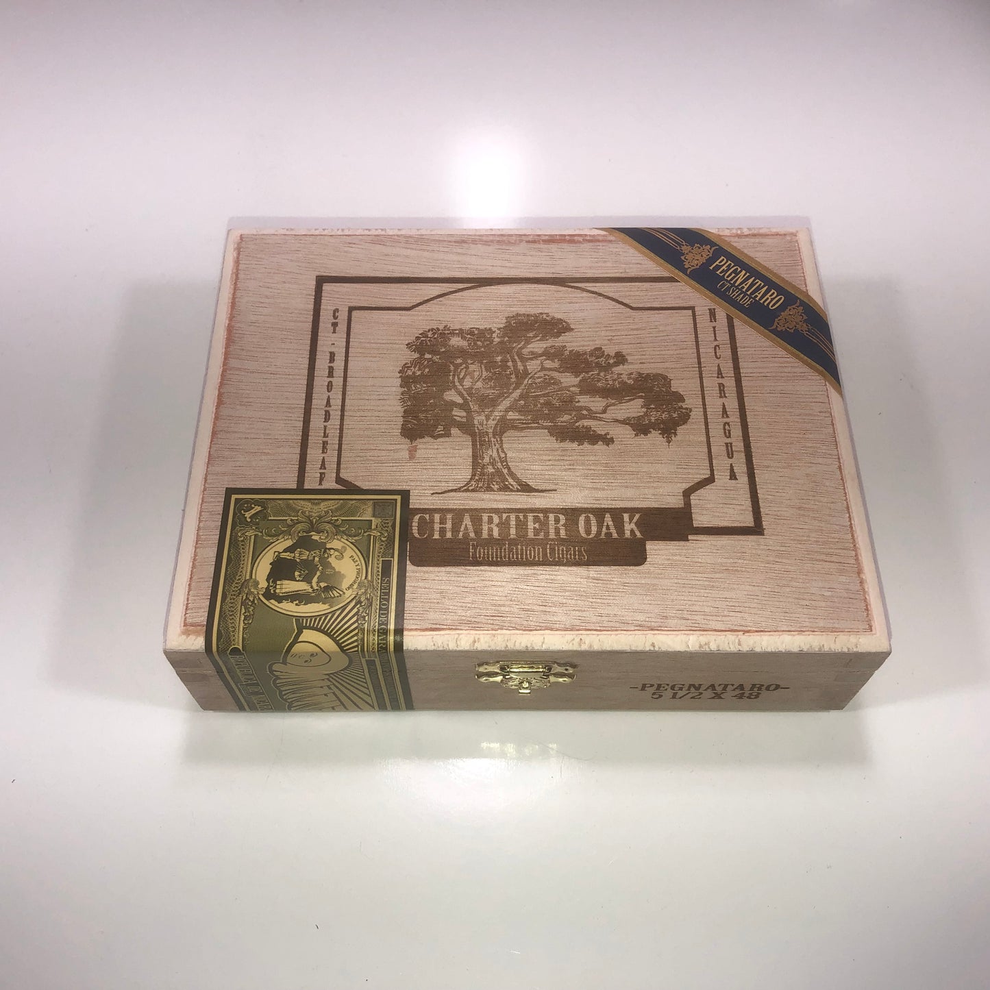 Charter Oak Empty Cigar Box 7x5.5x2 (1)