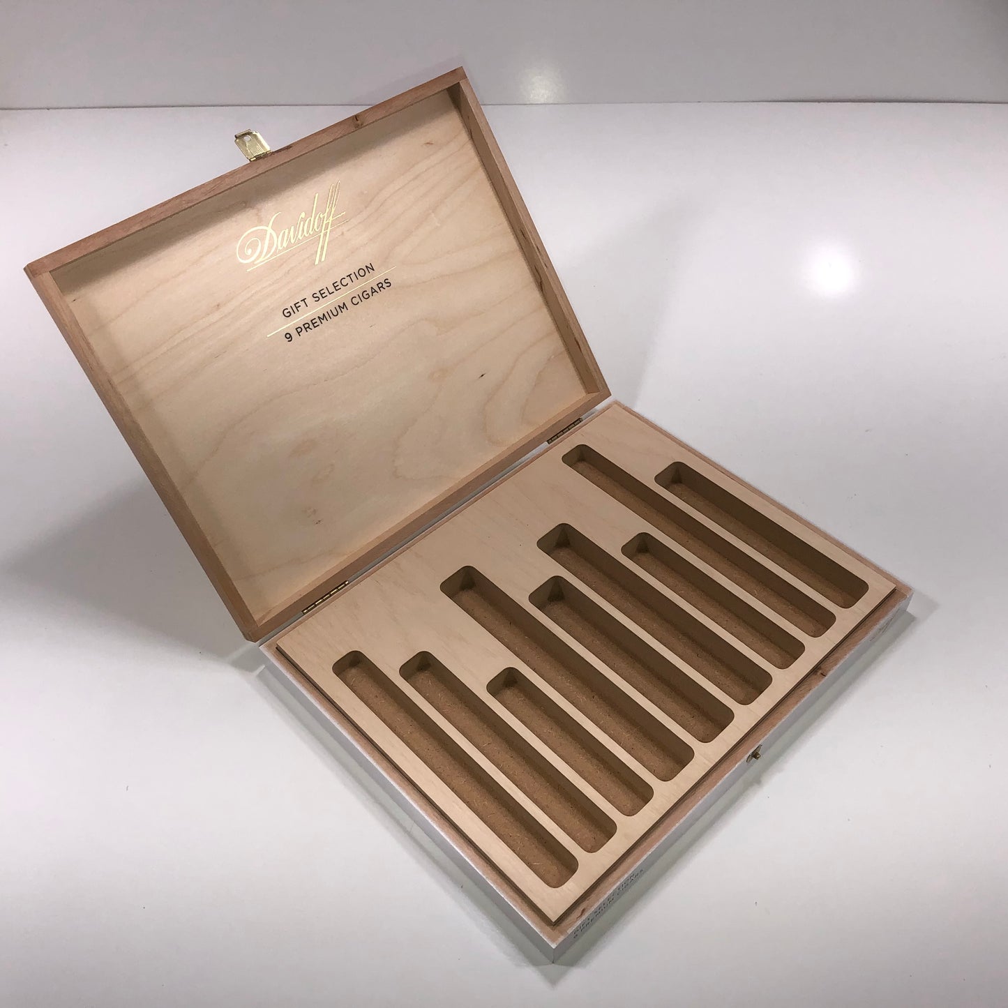 Davidoff Empty Wooden Cigar Box 10.75x8.5x1.25