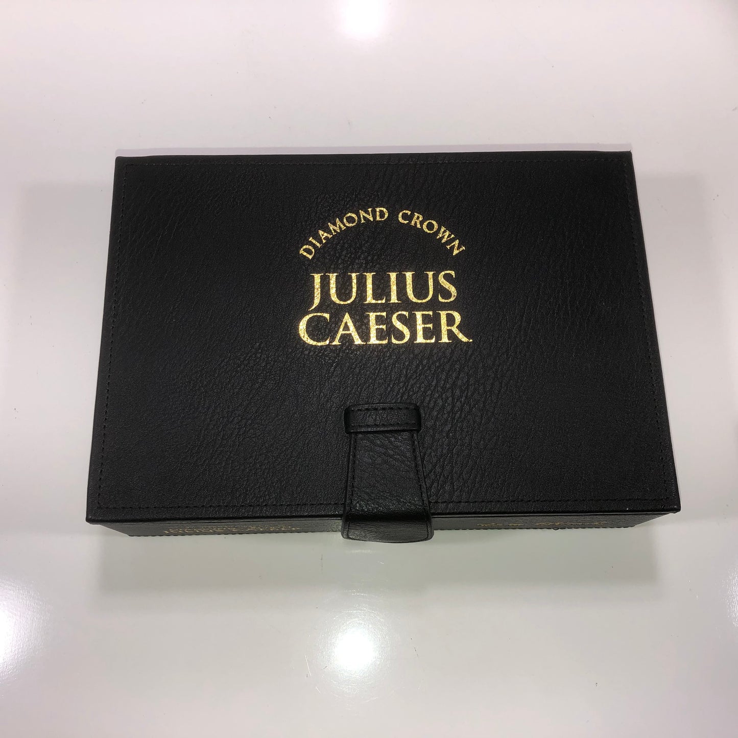 Diamond Crown Julius Caeser Et Tu Brute Empty Wooden Cigar Box 9.5x6.75x2.5