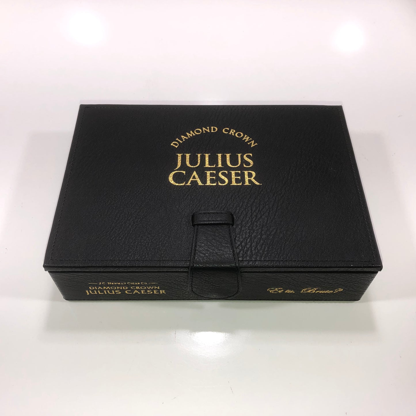 Diamond Crown Julius Caeser Et Tu Brute Empty Wooden Cigar Box 9.5x6.75x2.5