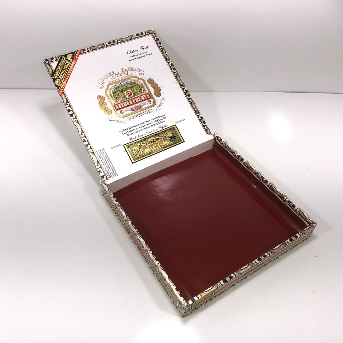 Arturo Fuente Chateau Empty Cigar Box 9.5x9.75x1.25