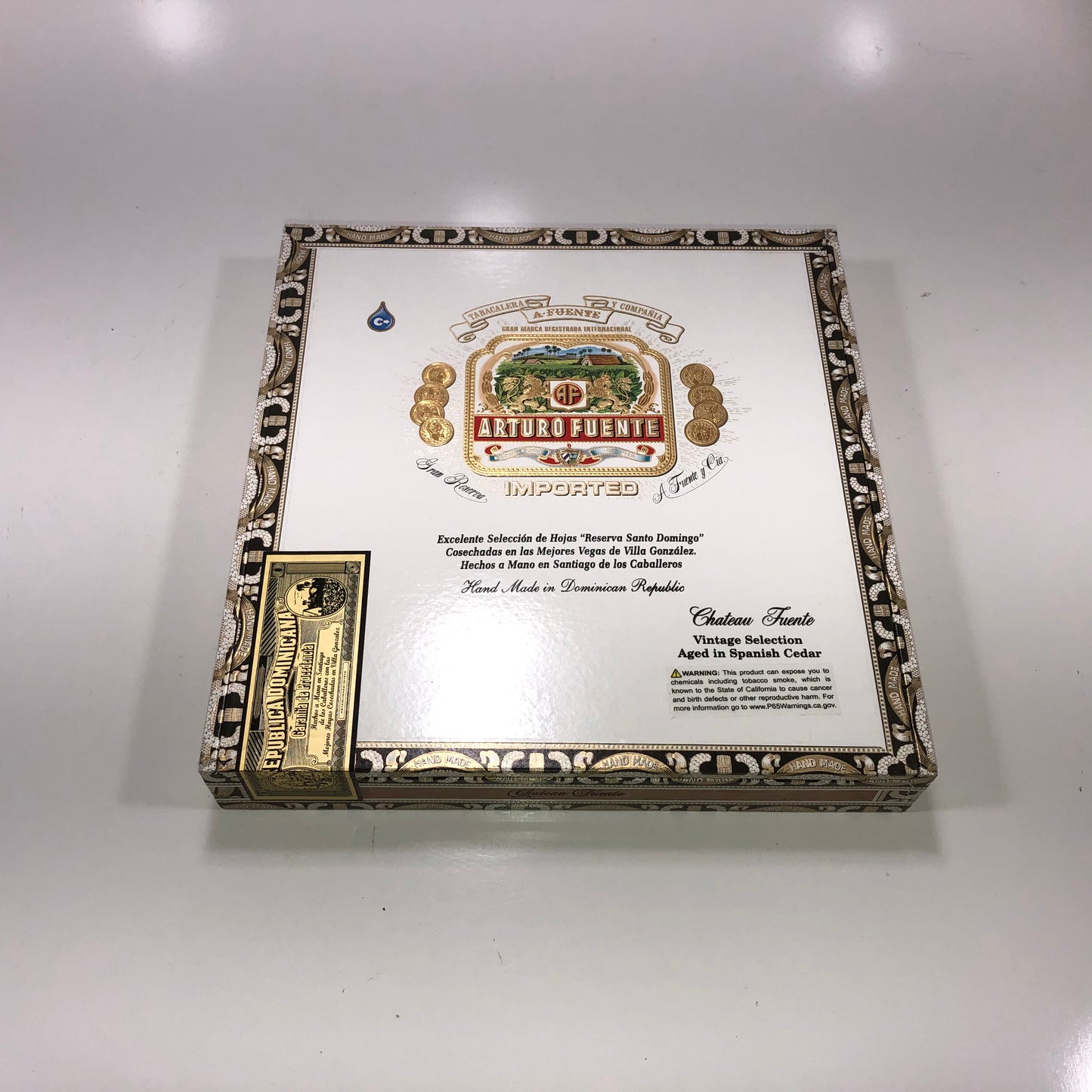 Arturo Fuente Chateau Empty Cigar Box 9.5x9.75x1.25