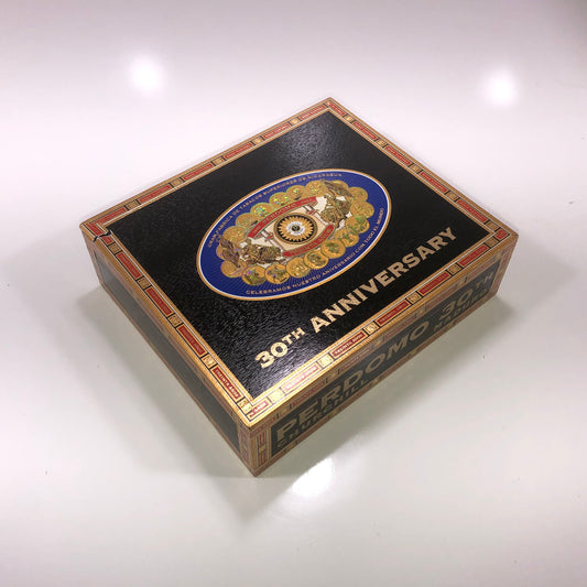 Perdomo 30th Maduro Churchill Empty Wooden Cigar Box 9.5x8x2.75