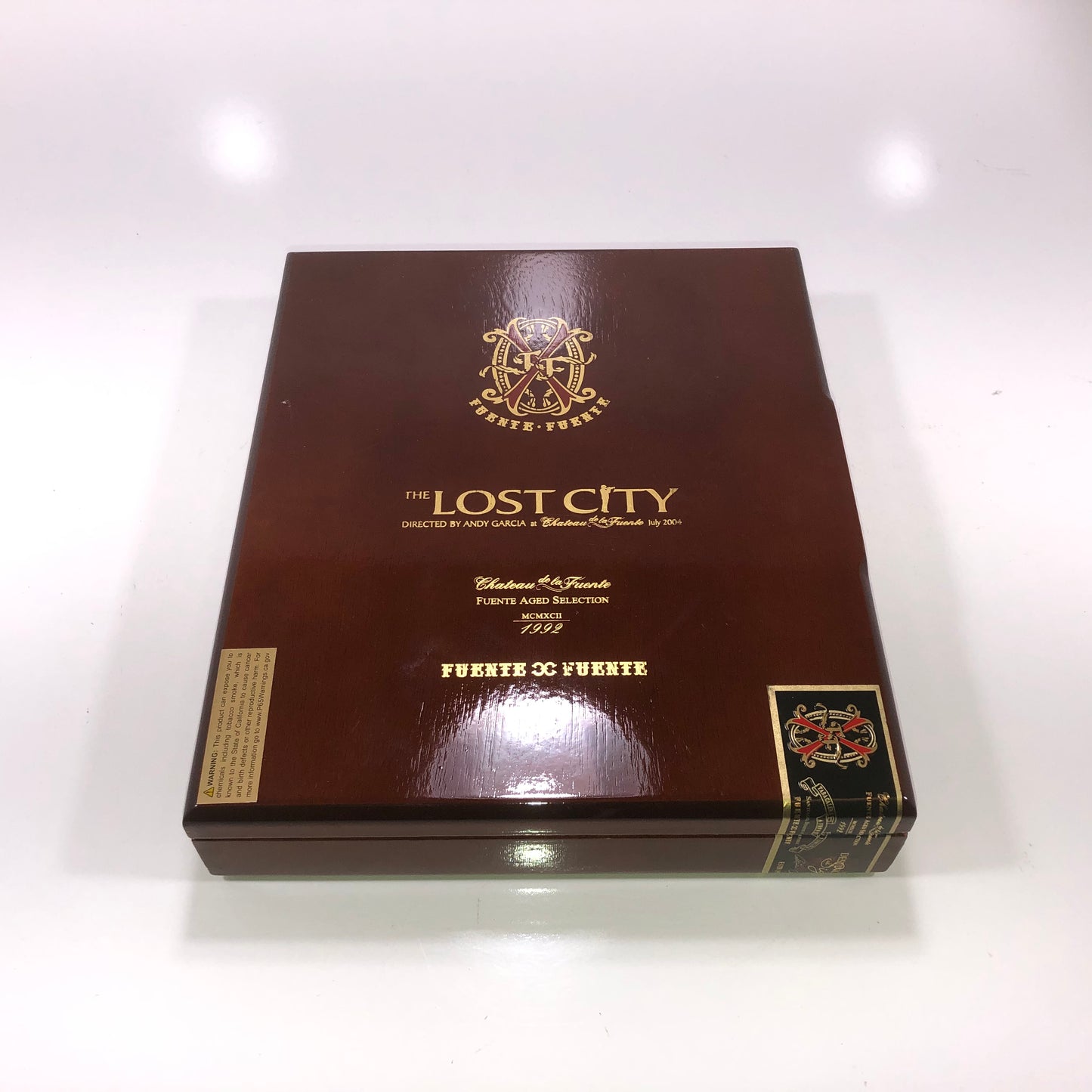 Arturo Fuente Opus X The Lost City Double Robusto Tubo Empty Wooden Cigar Box 11x9.25x2.25