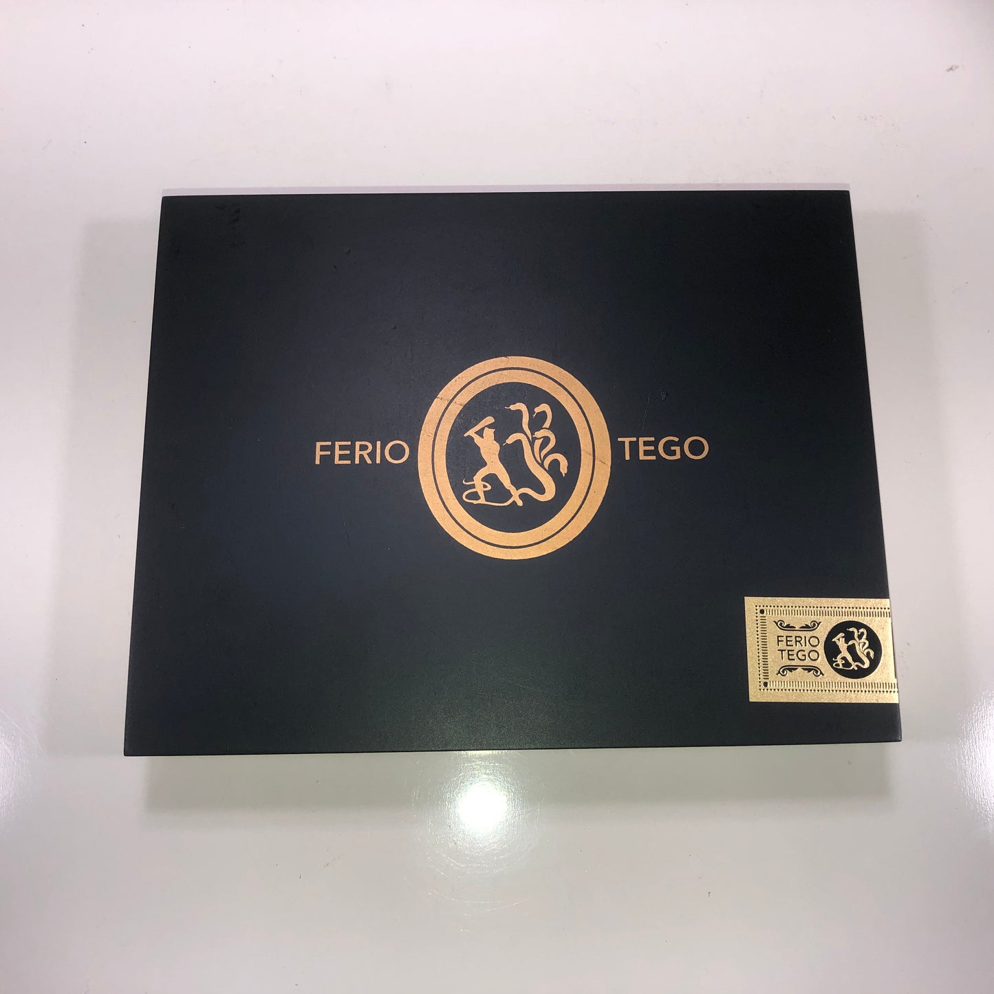 Ferio Tego Summa Torpedo Empty Wooden Cigar Box 9.25x7.25x1.5