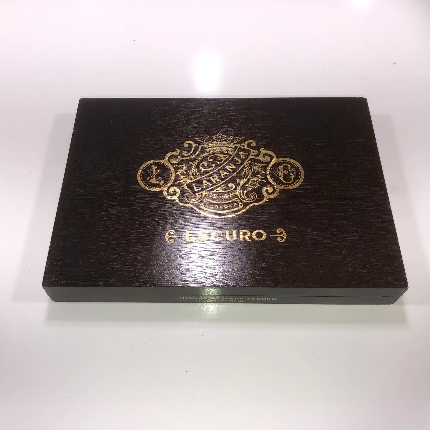 Espinosa Laranja Escuro Gordo Empty Wooden Cigar Box 10x7.25x1.25