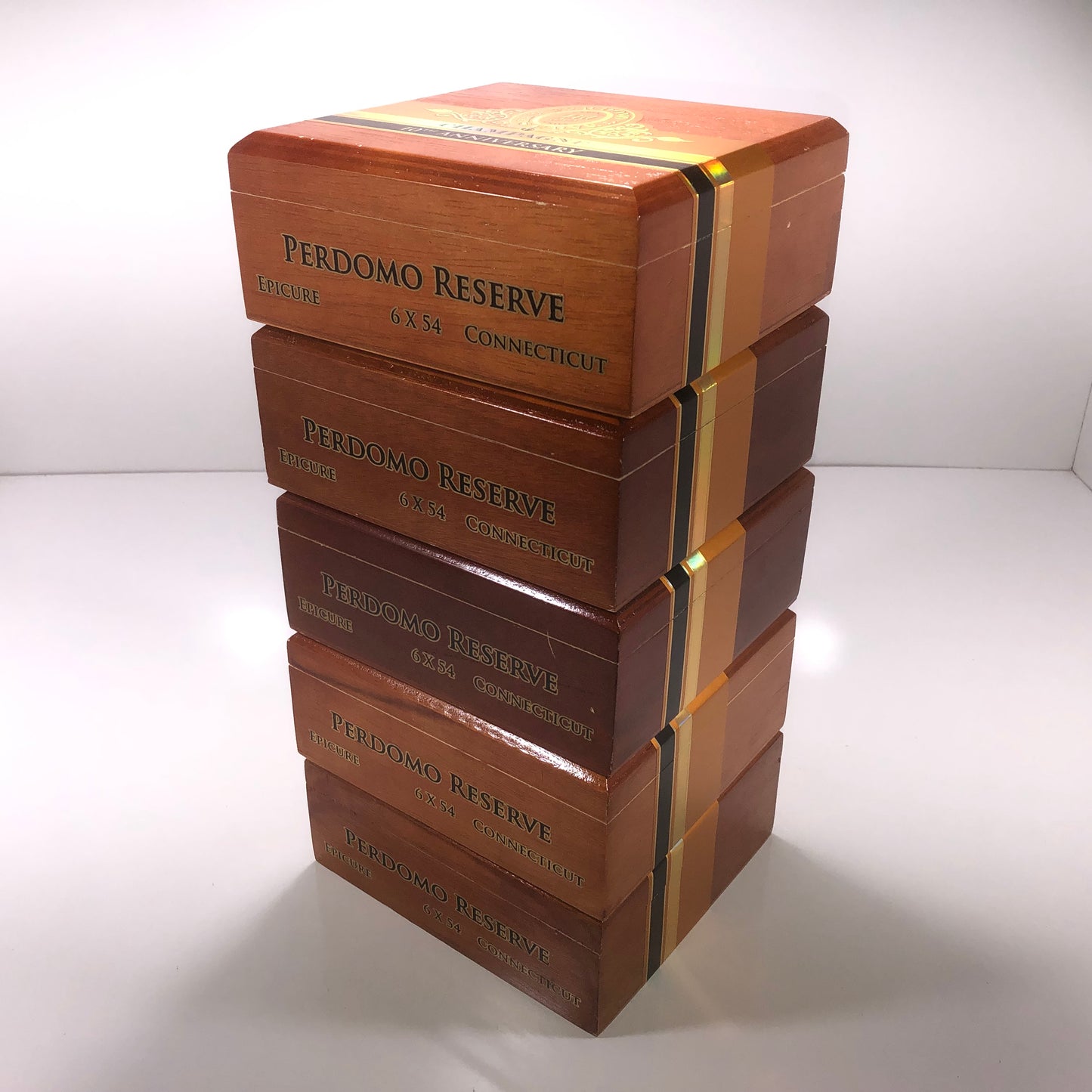 Lot of 5 Perdomo Champagne Epicure Empty Wooden Cigar Boxes 8x7.5x3.25 #14