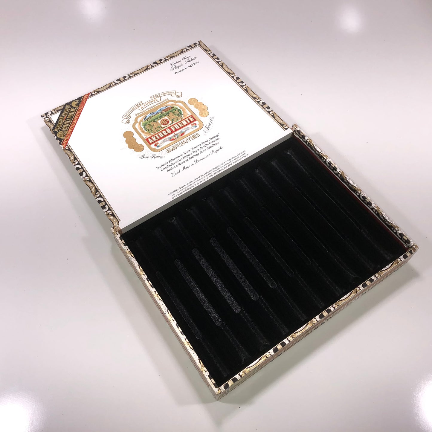 Arturo Fuente Royal Salute Empty Cigar Box 10.75x8.75x1.5