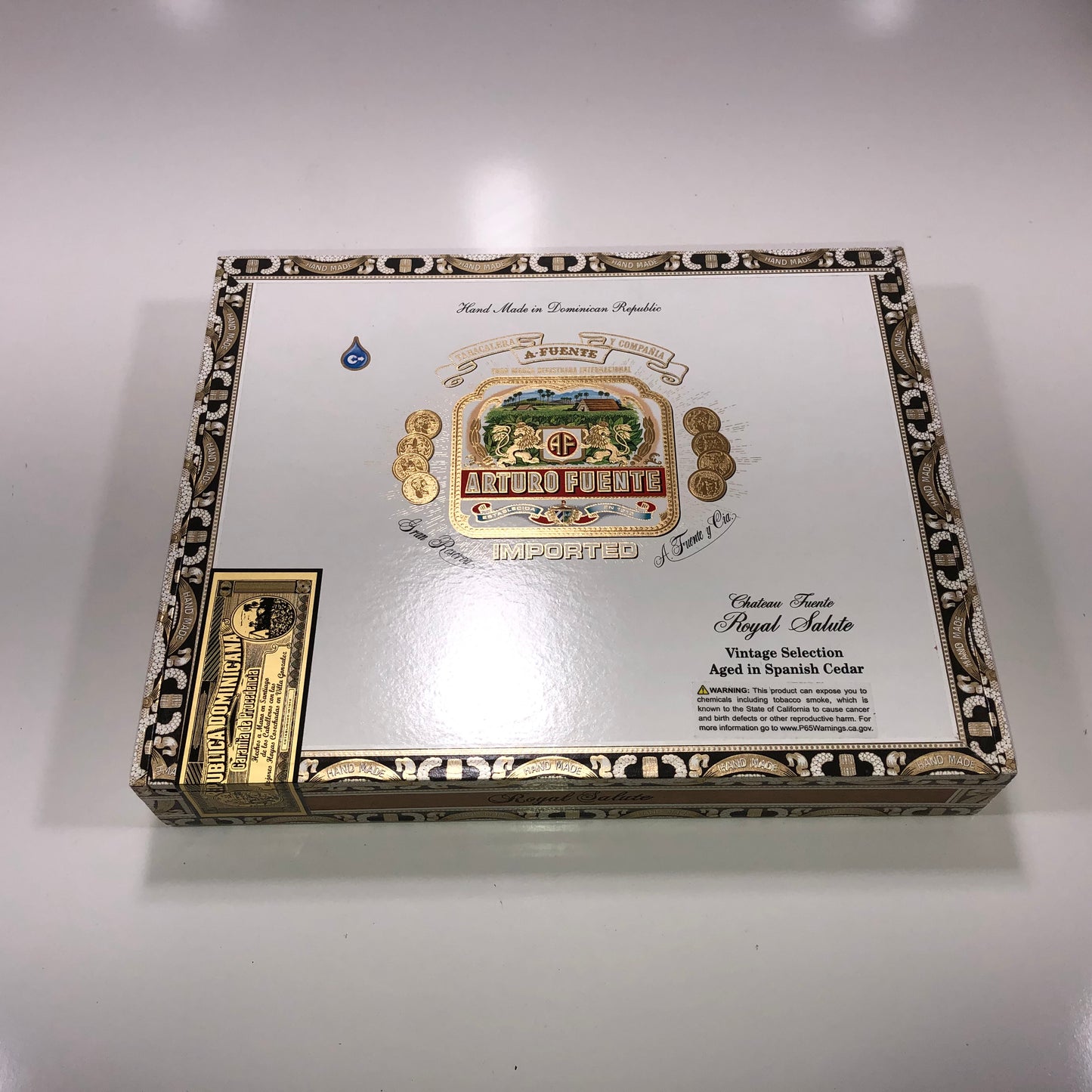 Arturo Fuente Royal Salute Empty Cigar Box 10.75x8.75x1.5