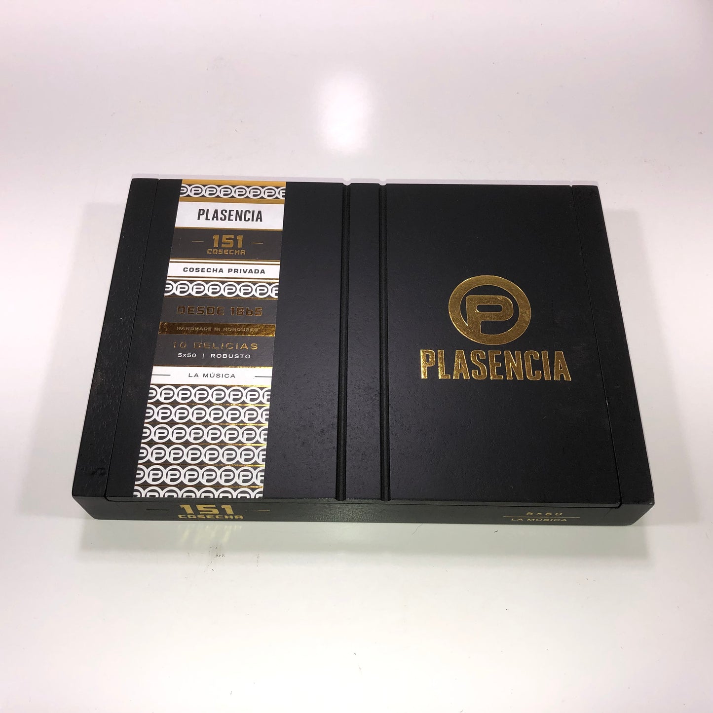 Plasencia 151 La Musica Empty Wooden Cigar Box 9x6.5x1.25