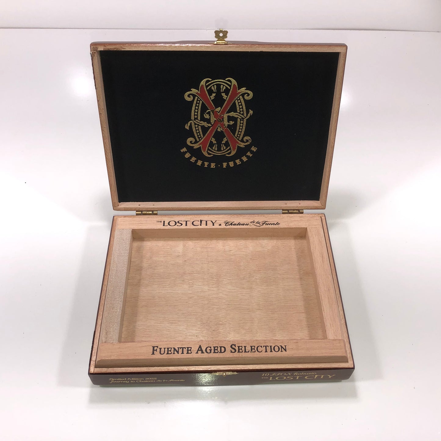 Arturo Fuente Opus X The Lost City Robusto Empty Wooden Cigar Box 7.5x10x2.25