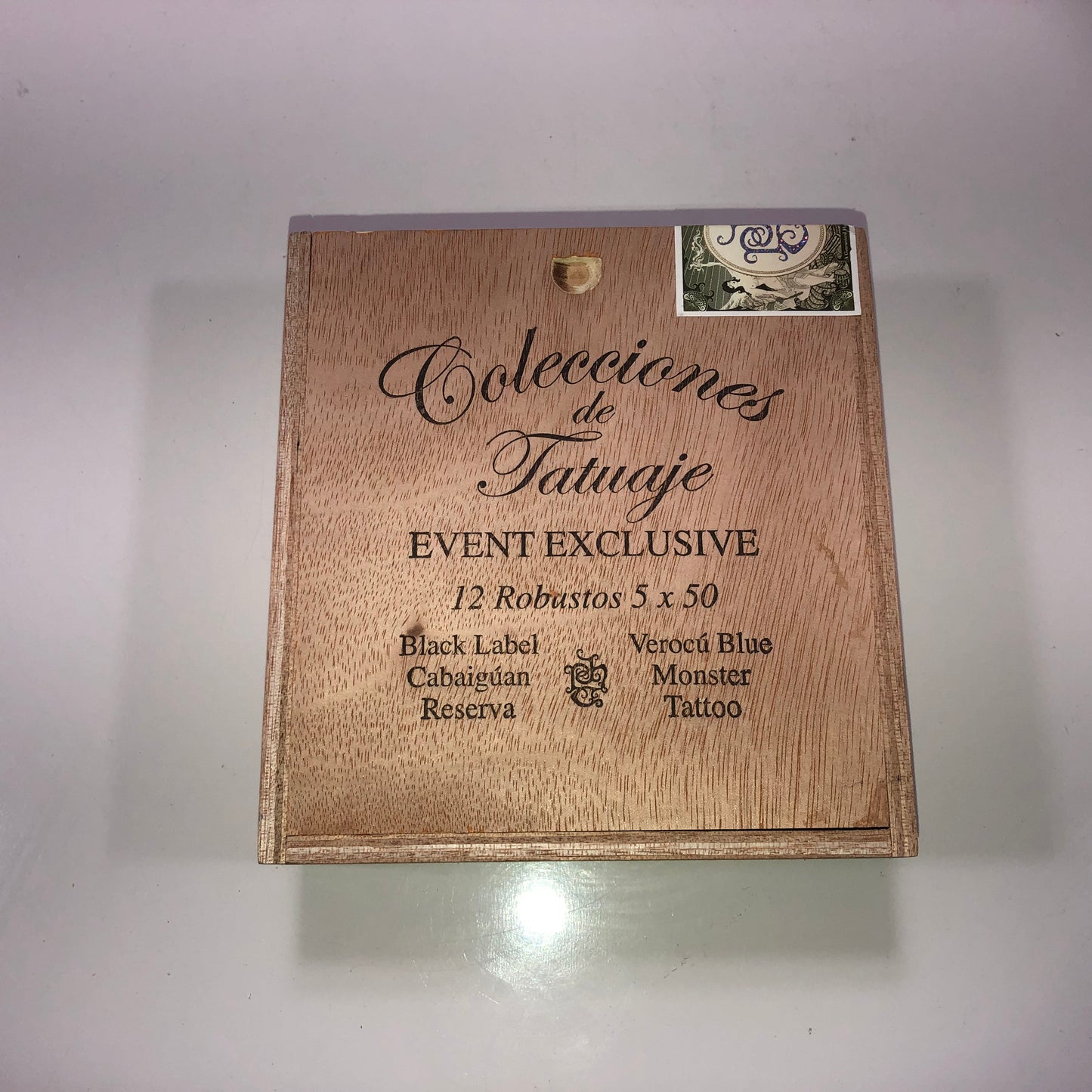 Tatuaje Event Exclusive Empty Wooden Cigar Box 5.25x5.5x2