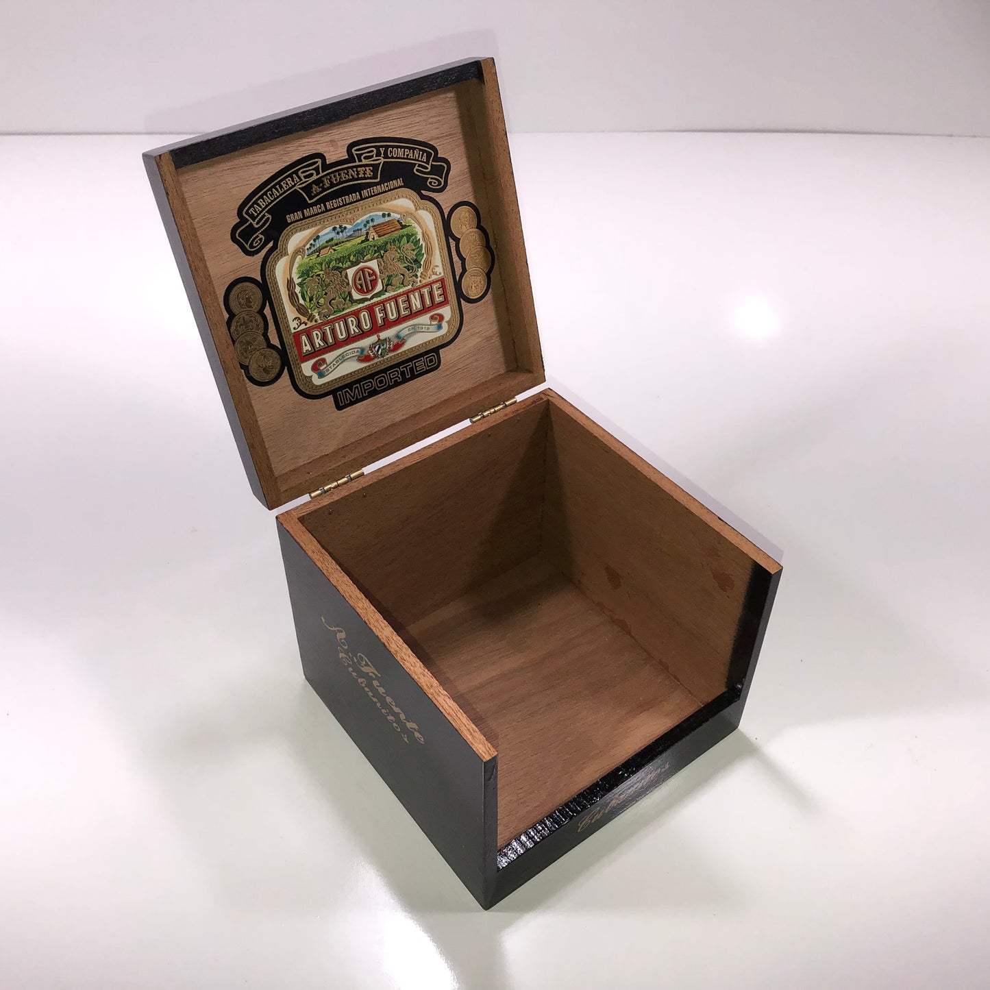 Arturo Fuente Empty Wooden Cigar Box 5.75x5.75x4.75