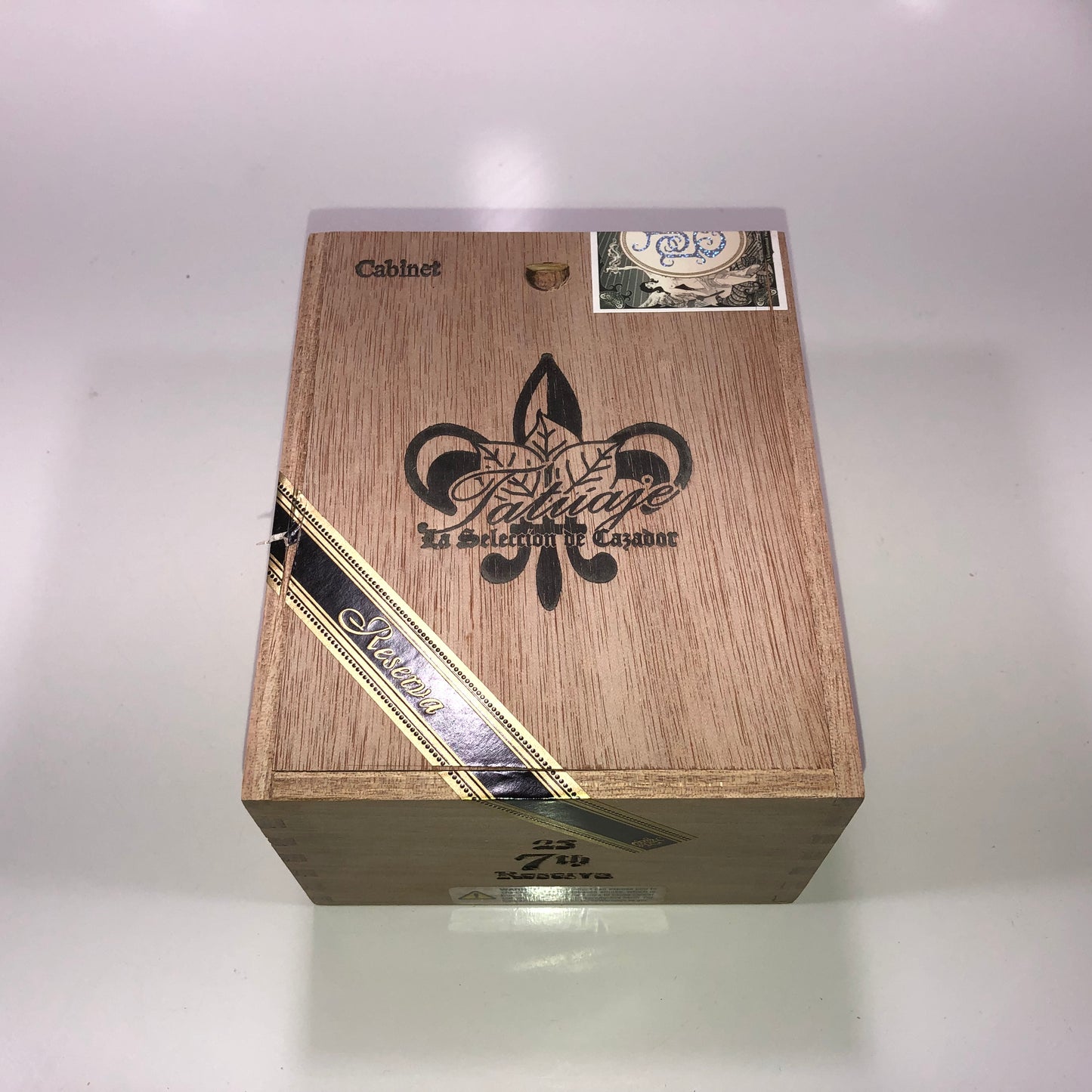 Tatuaje Cabinet 7th Empty Wooden Cigar Box 5x6.25x3.5