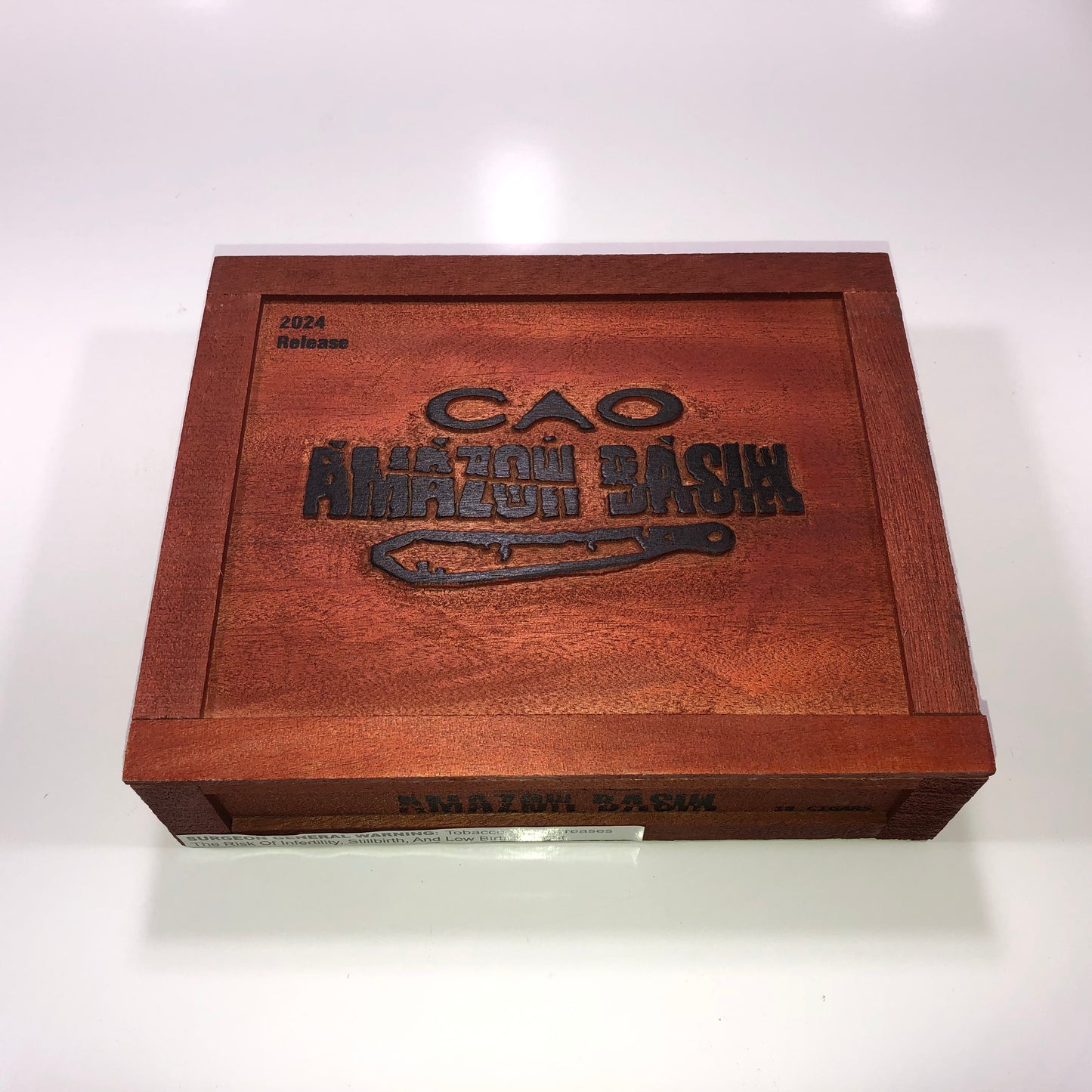 Cao Amazon Basin Empty Wooden Cigar Box 8.75x7x2.25