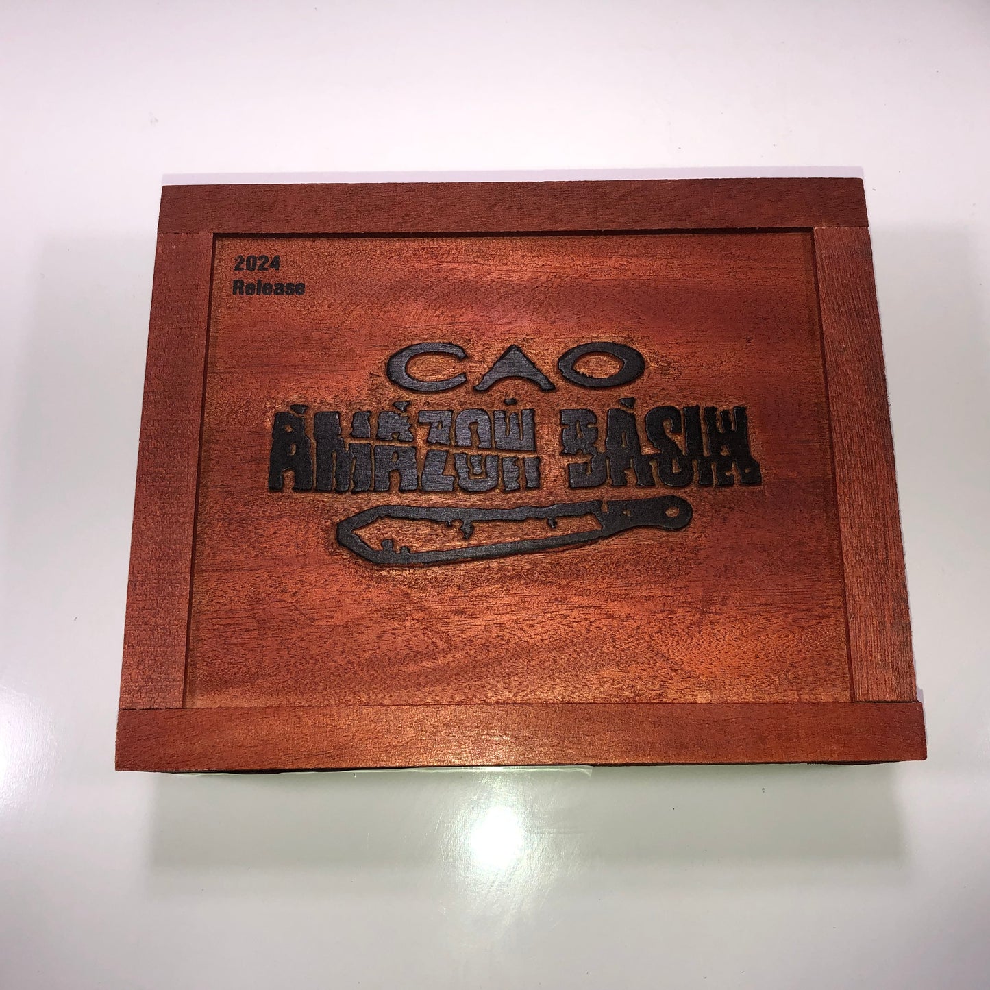 Cao Amazon Basin Empty Wooden Cigar Box 8.75x7x2.25