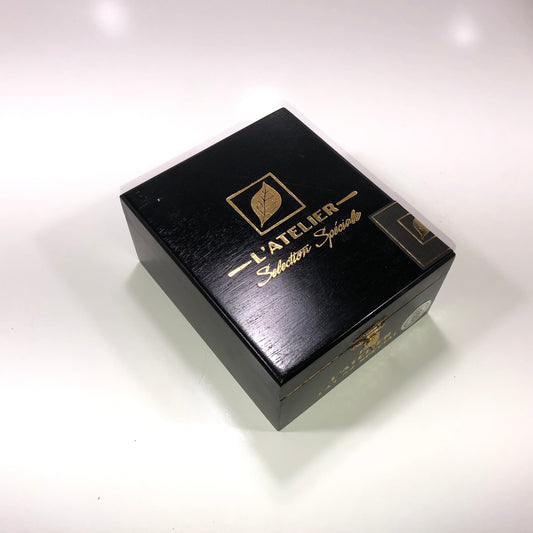 L'Atelier Lat52 Empty Wooden Cigar Box 5x6x2.75