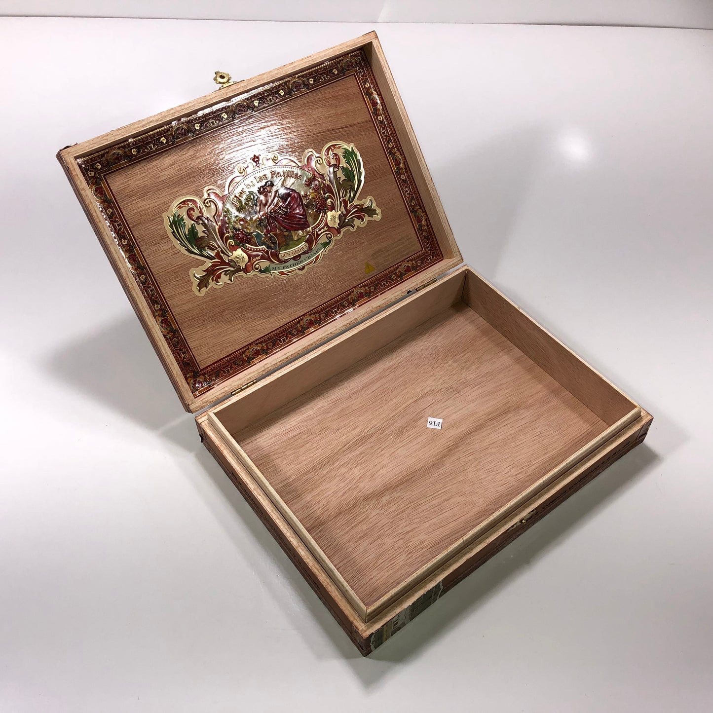 Flor De Las Antillas Maduro Toro Gordo Empty Wooden Cigar Box 9.75x7.5x2