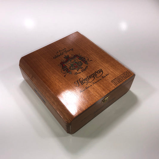 Arturo Fuente Hemingway Untold Story Empty Wooden Cigar Box 8x8.25x3