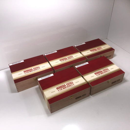 Lot of 5 Herrera Esteli Toro Empty Wooden Cigar Boxes 8.75x7.25x2.75 #37