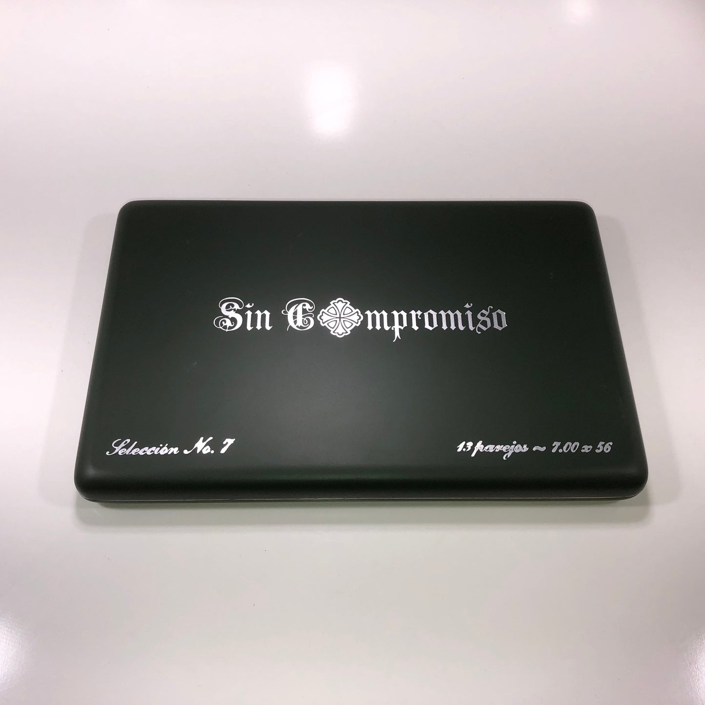 Sin Compromiso No7 Empty Wooden Cigar Box 12.5x8.25x1.25