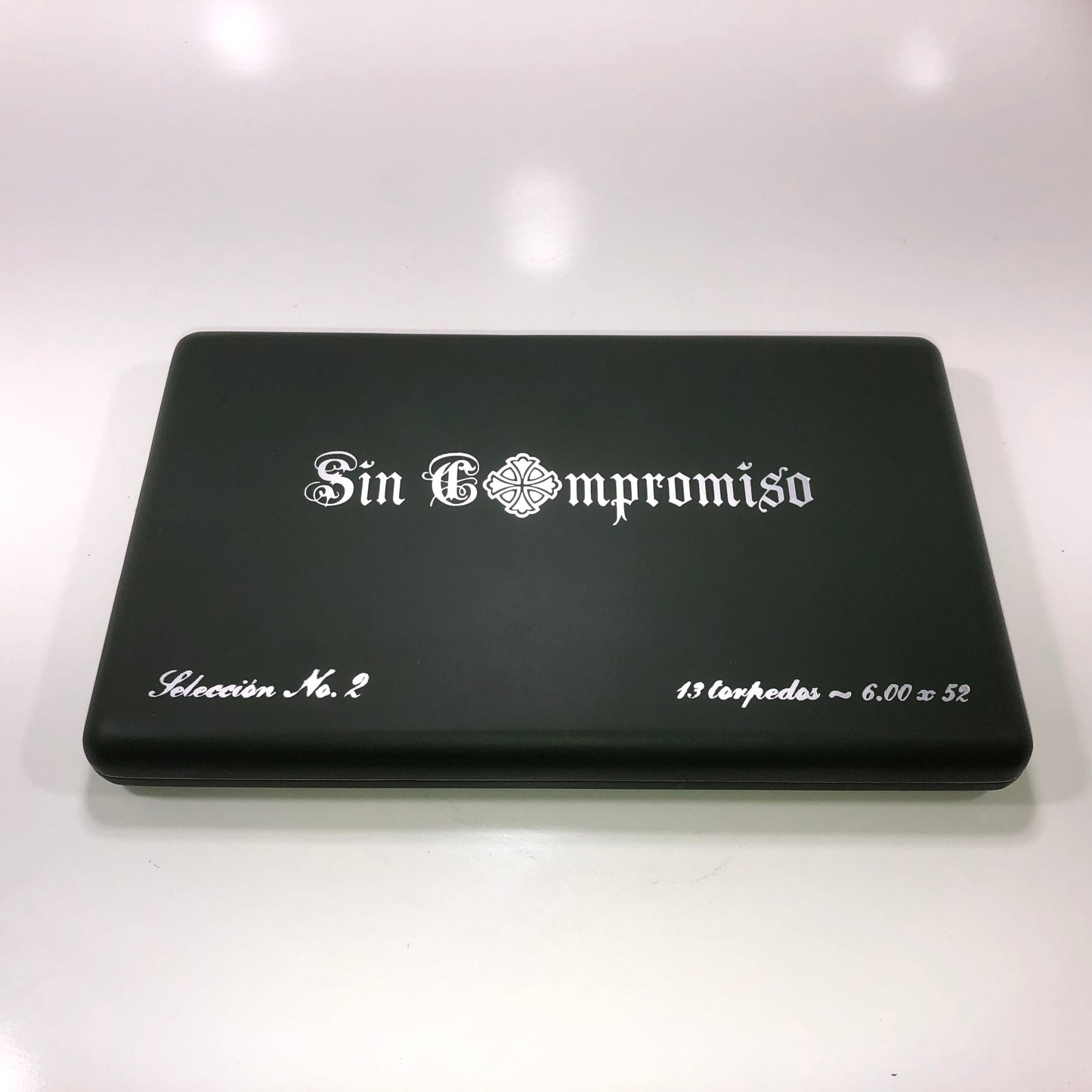 Sin Compromiso No2 Empty Wooden Cigar Box 12x7.5x1.25