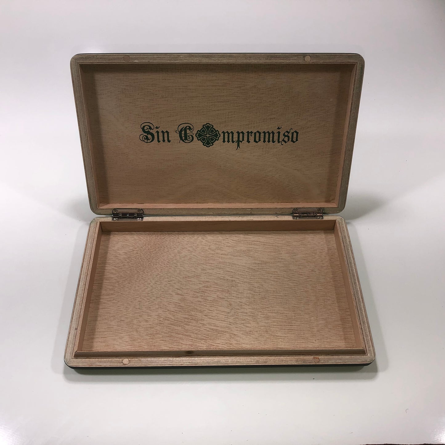 Sin Compromiso No2 Empty Wooden Cigar Box 12x7.5x1.25