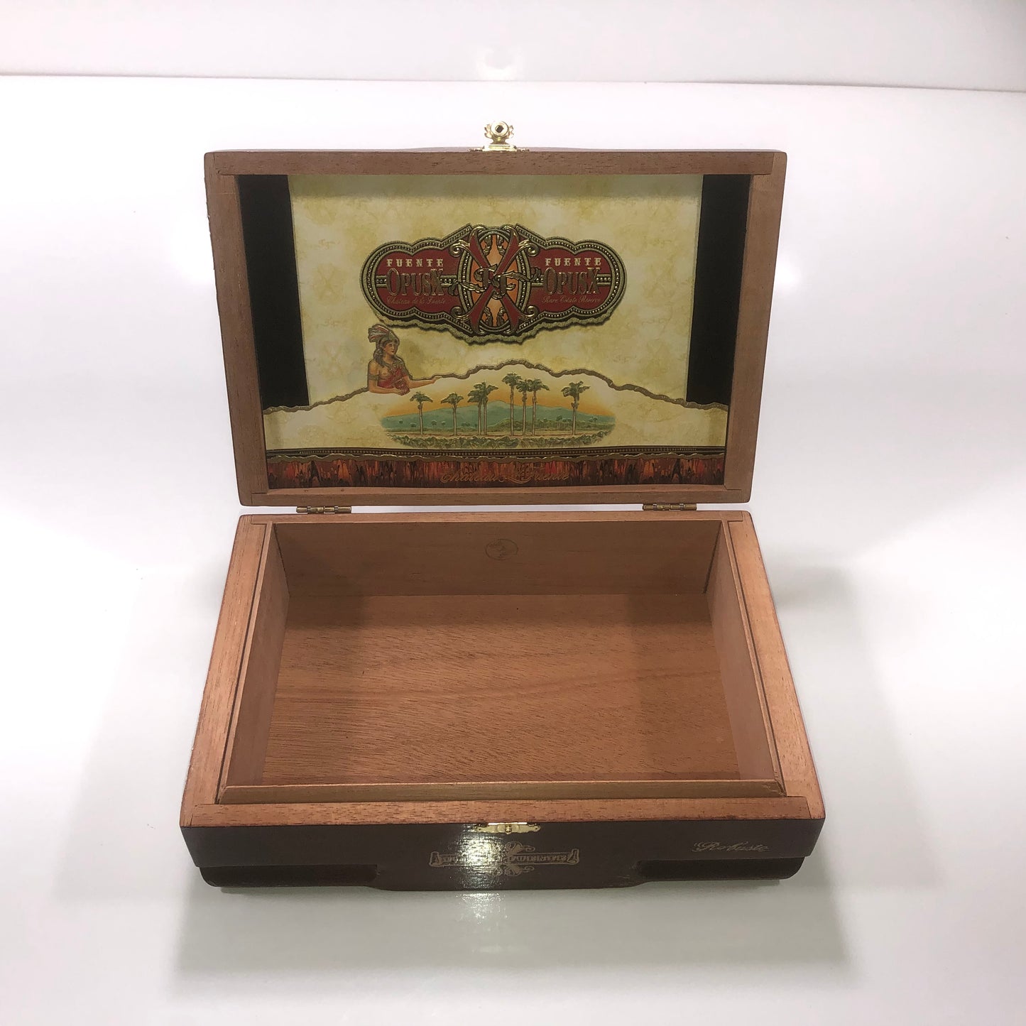 Arturo Fuente Opus X Robusto Empty Wooden Cigar Box 9.5x6.25x3