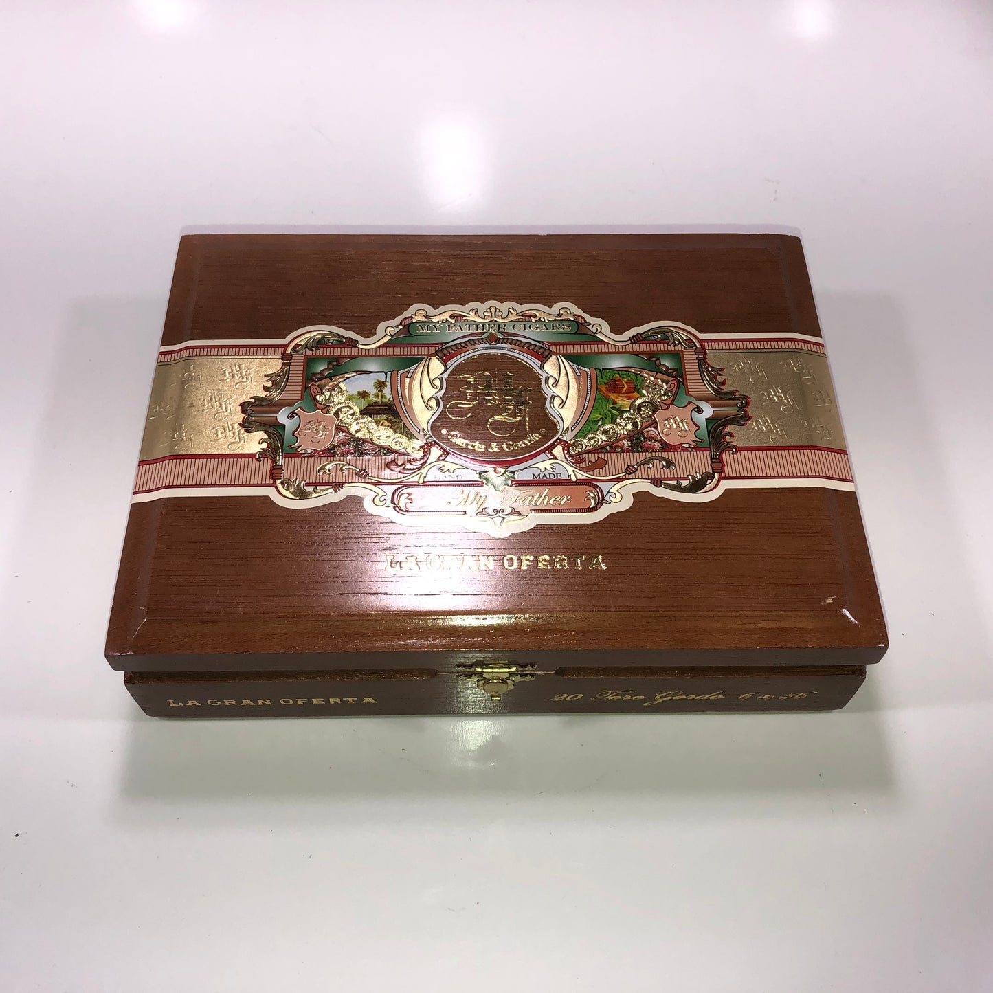 My Father Cigars La Gran Oferta Toro Gordo Empty Wooden Cigar Box 9.5x7x2.25