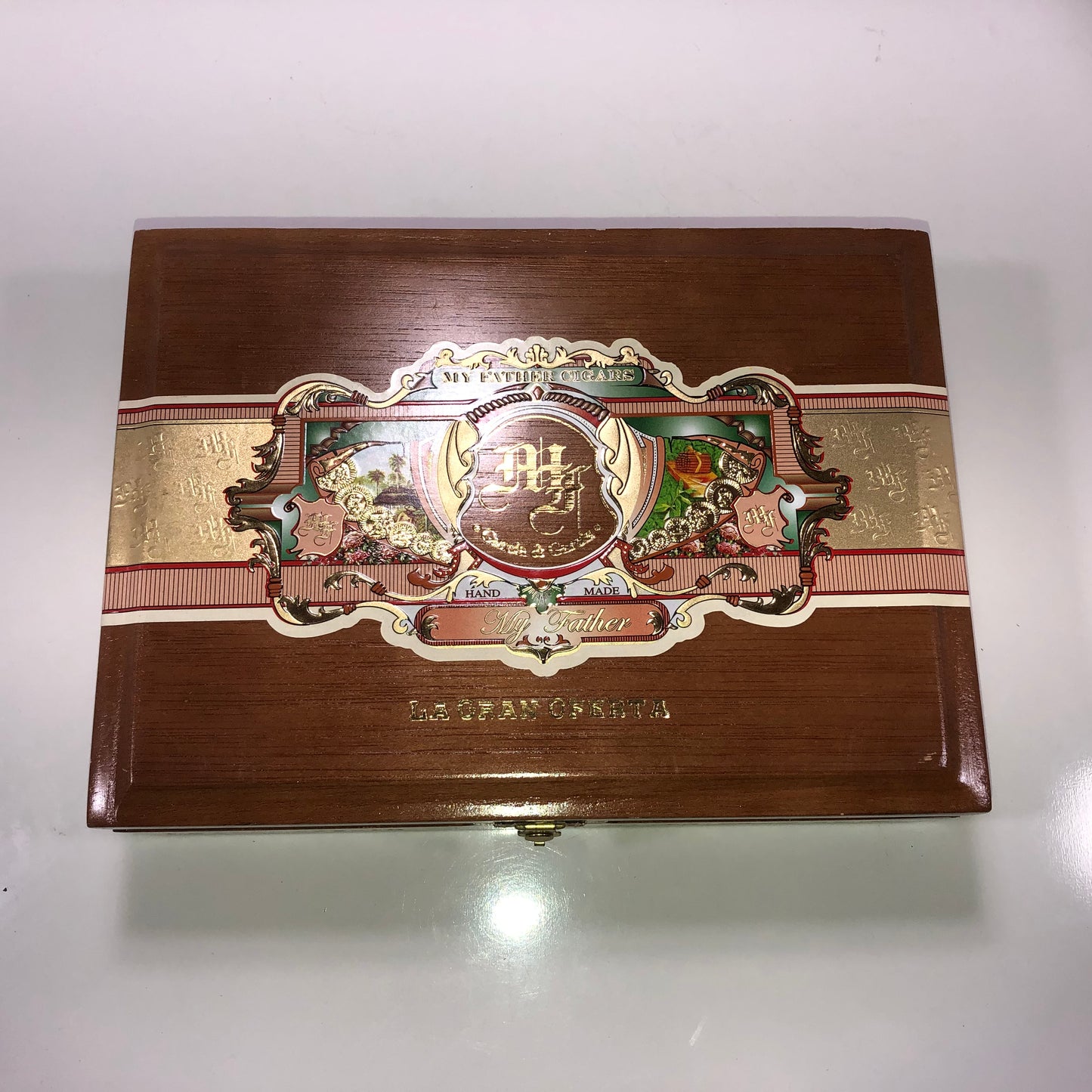 My Father Cigars La Gran Oferta Toro Gordo Empty Wooden Cigar Box 9.5x7x2.25