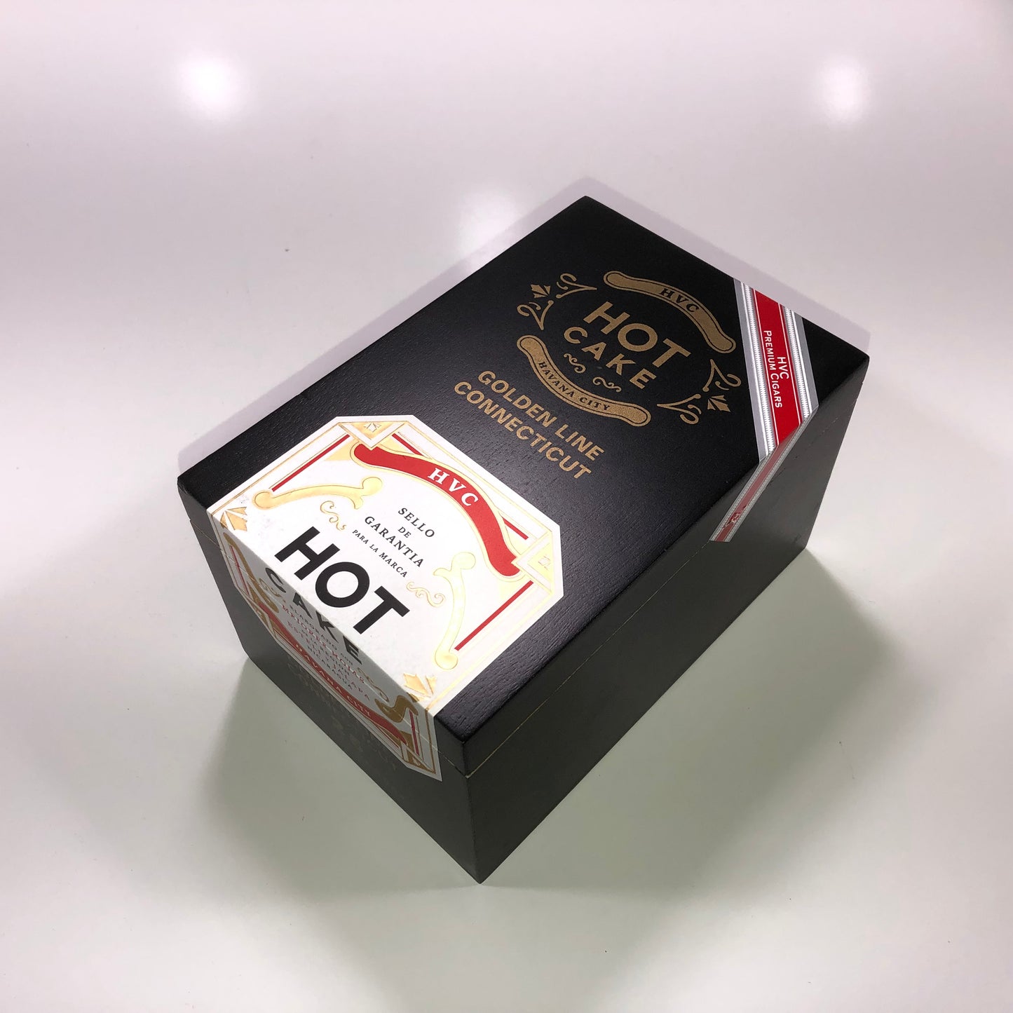 HVC Hot Cake Corona Gorda Empty Wooden Cigar Box 4.5x6.75x3.75