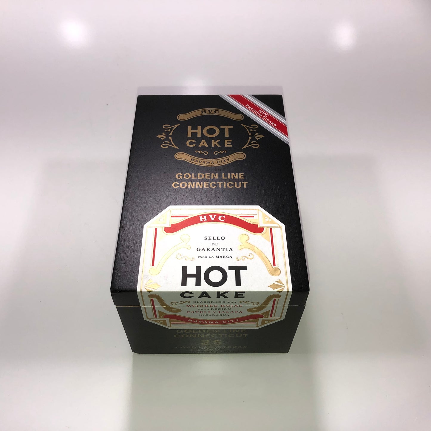 HVC Hot Cake Corona Gorda Empty Wooden Cigar Box 4.5x6.75x3.75