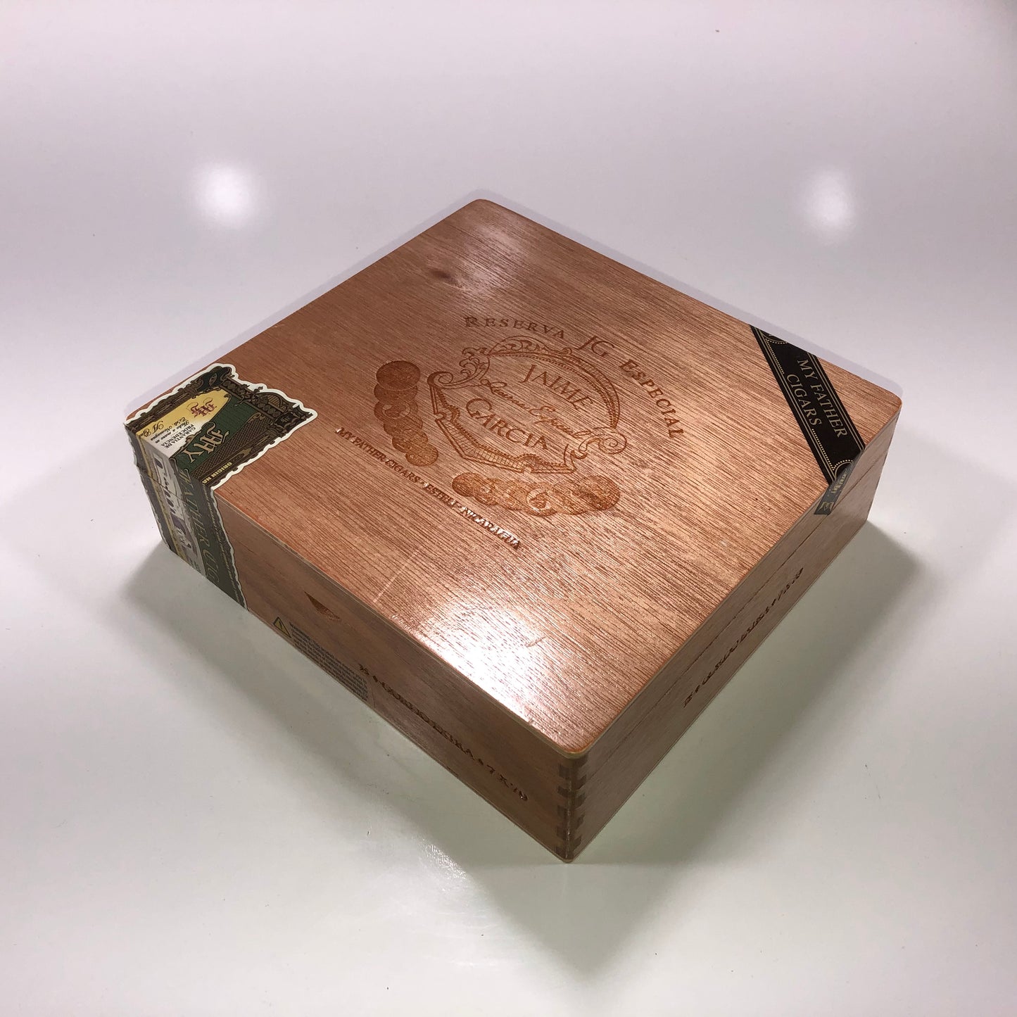 Jaime Garcia Gordo Extra Empty Wooden Cigar Box 8.5x8x2.5