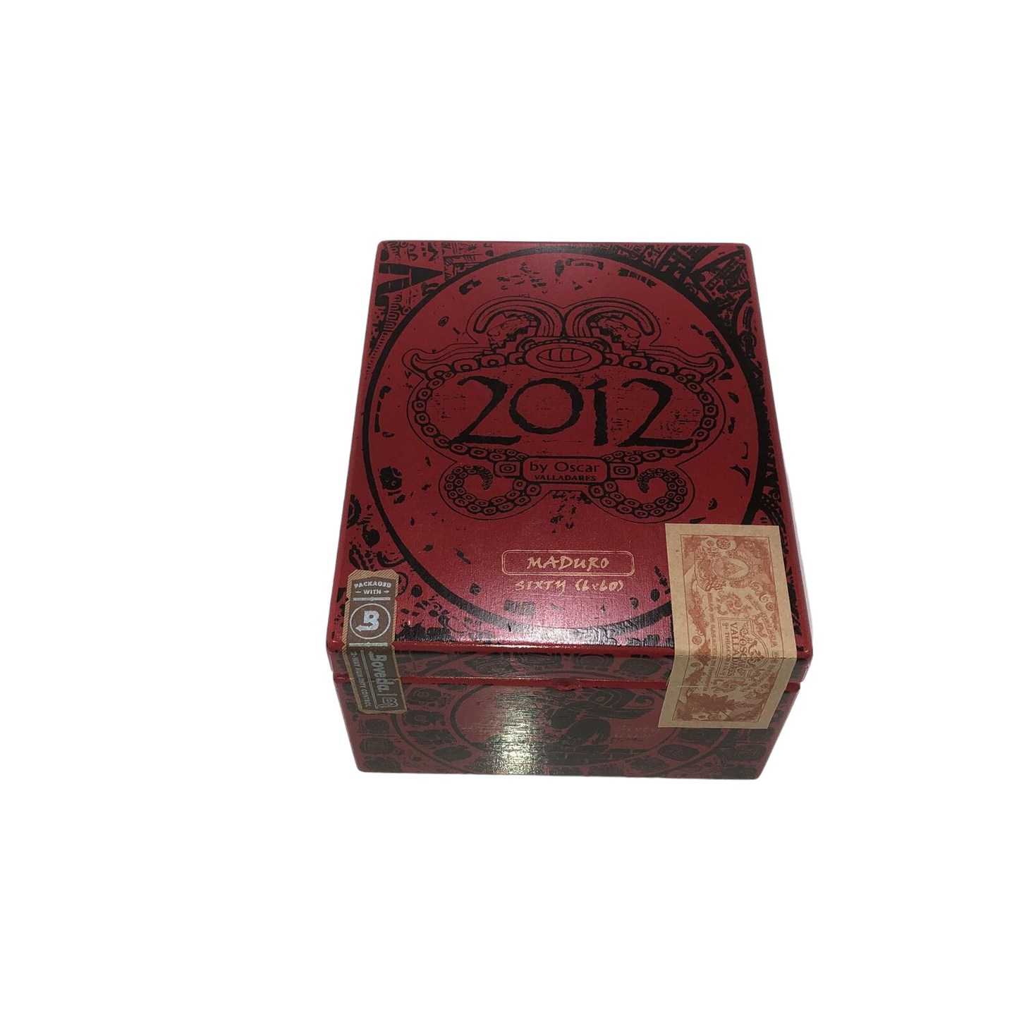 2012 By Oscar Valladares Maduro Sixty Empty Wooden Cigar Box 5.5x6.75x3.5