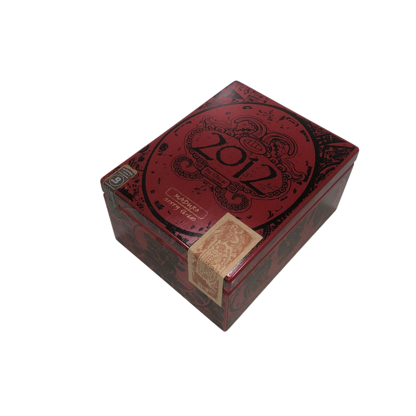 2012 By Oscar Valladares Maduro Sixty Empty Wooden Cigar Box 5.5x6.75x3.5