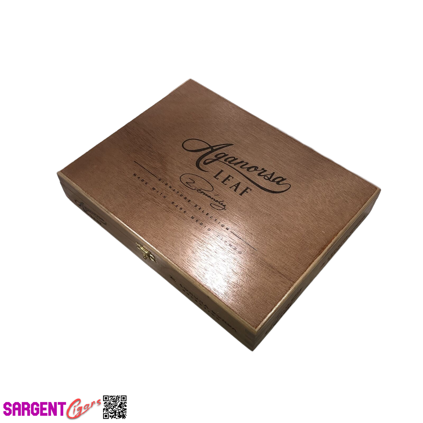 Aganorsa Leaf Corona Gorda Empty Wooden Cigar Box 10x7.75x1.75