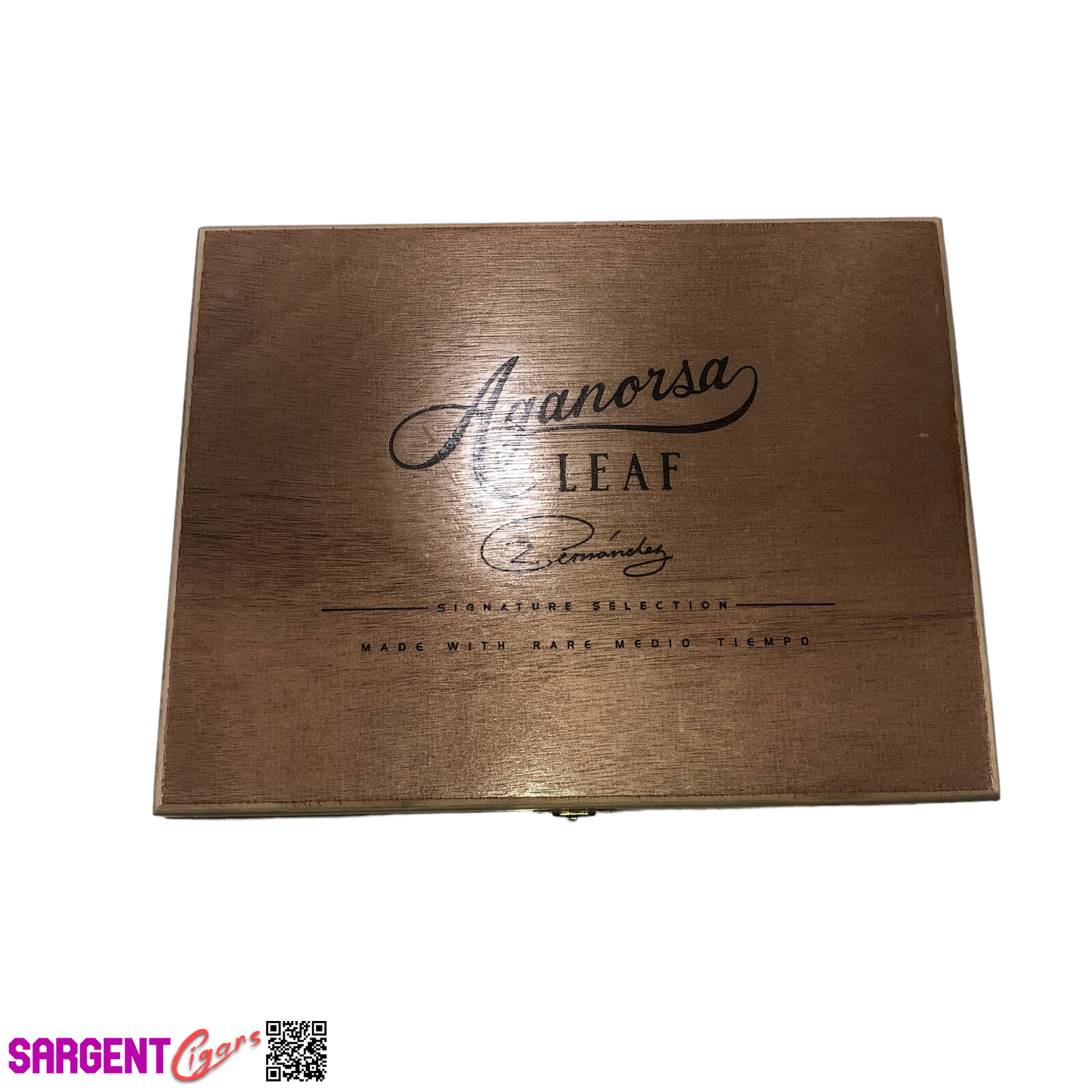 Aganorsa Leaf Corona Gorda Empty Wooden Cigar Box 10x7.75x1.75