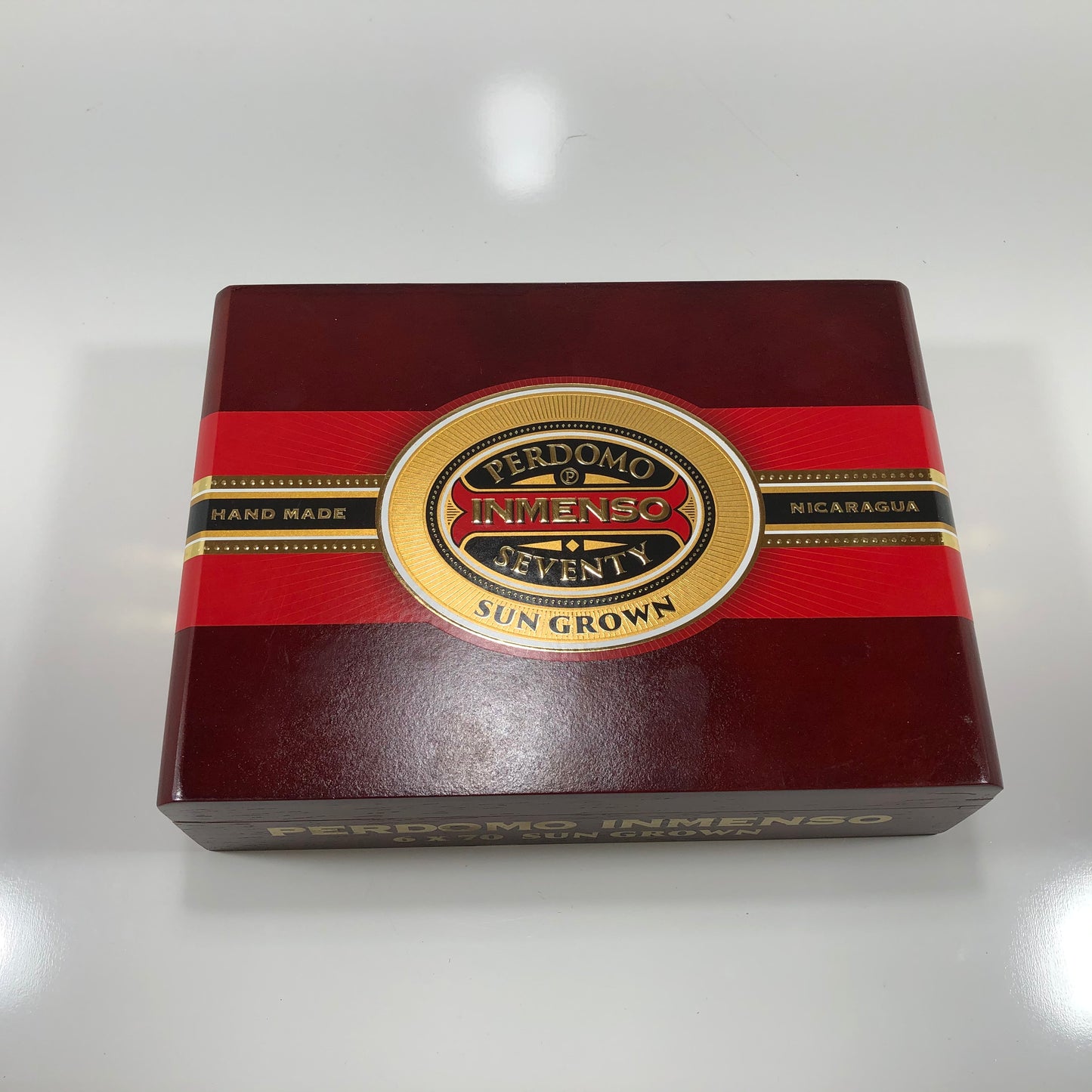 Perdomo Inmenso 6x70 Sungrown Empty Wooden Cigar Box 9.75x7x3