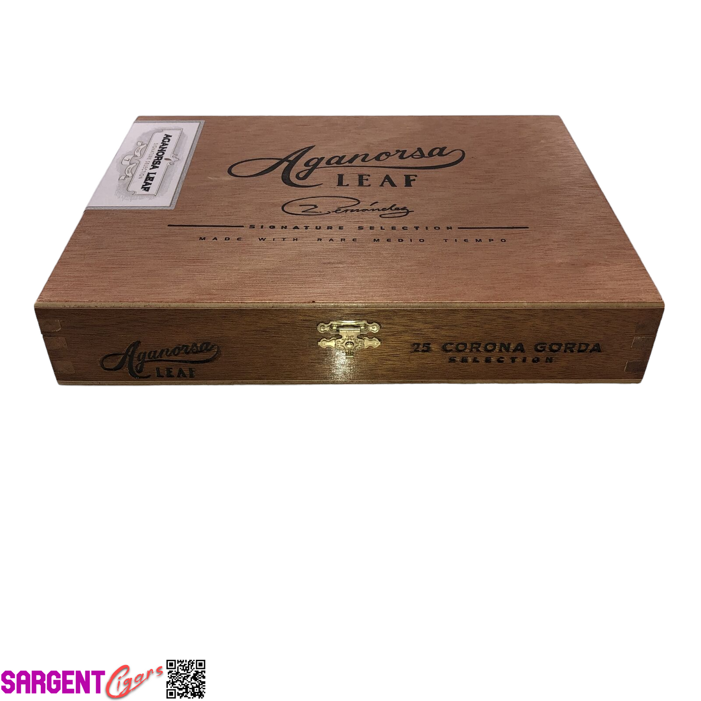 Aganorsa Leaf Toro Empty Wooden Cigar Box 9.25x7.25x2