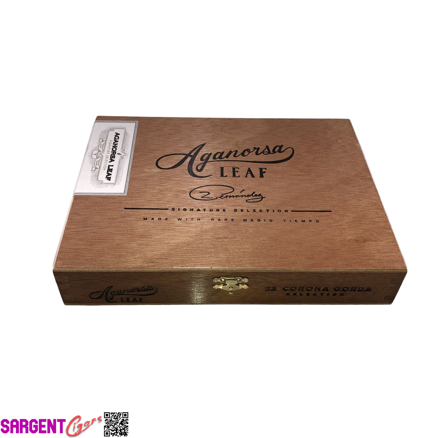 Aganorsa Leaf Toro Empty Wooden Cigar Box 9.25x7.25x2